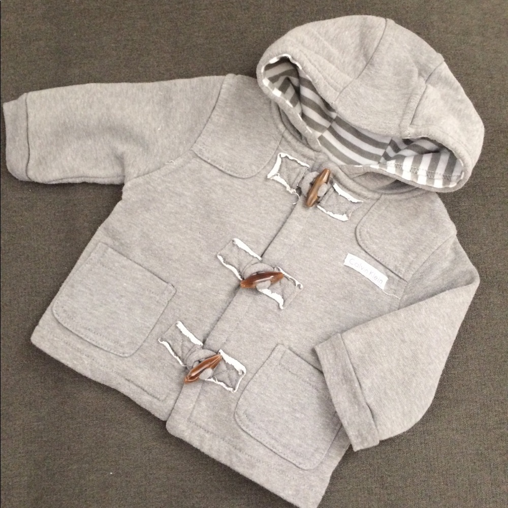 Calvin Klein Grey Coat Size 3/6 Months